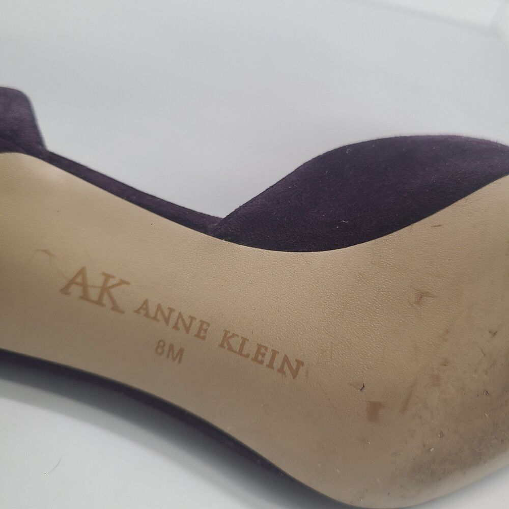 Anne Klein Christa Womens Dark Purple Suede Stiletto Pumps US Sz 8M - Picture 6 of 9